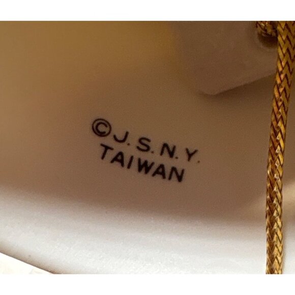 J.S.N.Y. Christmas Bell Ornament W/ Mouse Happy Holidays Text - Picture 6 of 8